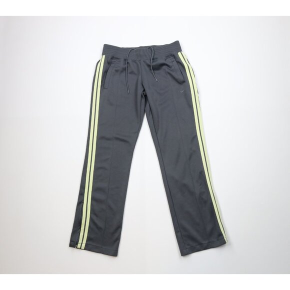 Vtg Y2K Nike Womens Medium Travis Scott Mini Swoosh Flared Wide Leg Sweatpants - Picture 1 of 14
